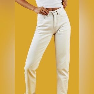 UNIF Timmy Jeans in off white - size 24